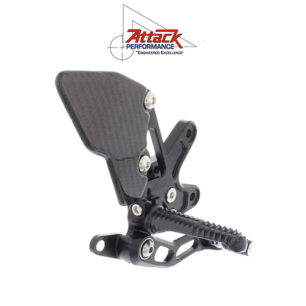 2022-2025年式 ヤマハ ＹＺＦ－Ｒ７用 アタックパフォーマンス製リアセット(ブラック)　Attack Performance REAR SET KIT, YAM R7 2022- , BLACK (消費税、送料込み)