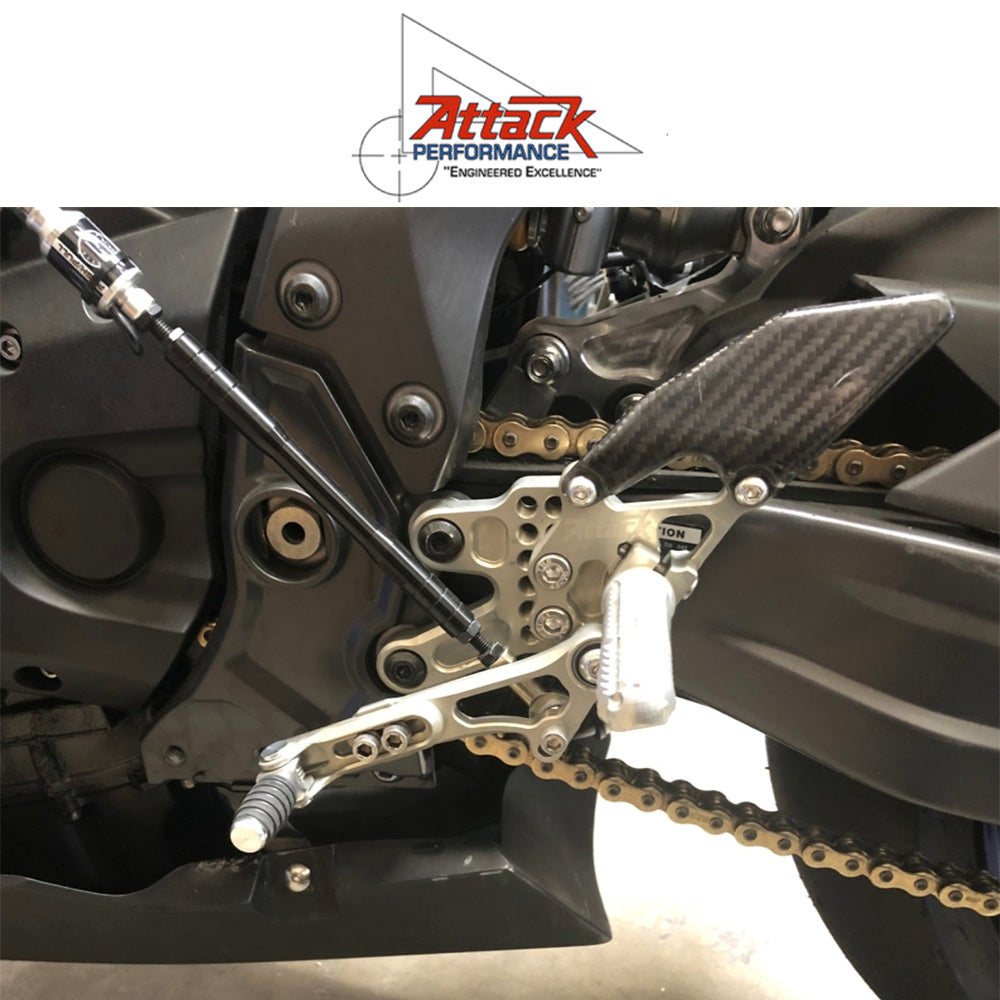 2022-2025年式 ヤマハ ＹＺＦ－Ｒ７用 アタックパフォーマンス製リアセット(エアロハード)　Attack Performance REAR SET KIT, YAM R7 2022- , AERO HARD (消費税、送料込み)