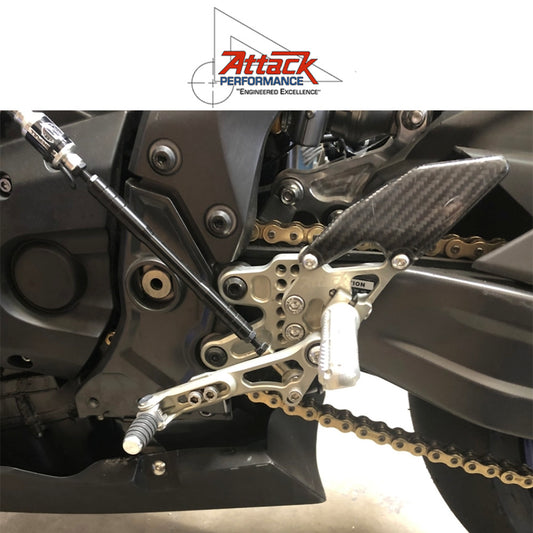 2022-2025年式 ヤマハ ＹＺＦ－Ｒ７用 アタックパフォーマンス製リアセット(エアロハード)　Attack Performance REAR SET KIT, YAM R7 2022- , AERO HARD (消費税、送料込み)