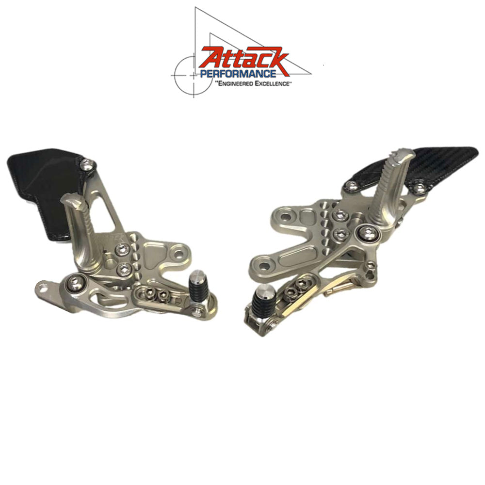 2022-2025年式 ヤマハ ＹＺＦ－Ｒ７用 アタックパフォーマンス製リアセット(エアロハード)　Attack Performance REAR SET KIT, YAM R7 2022- , AERO HARD (消費税、送料込み)