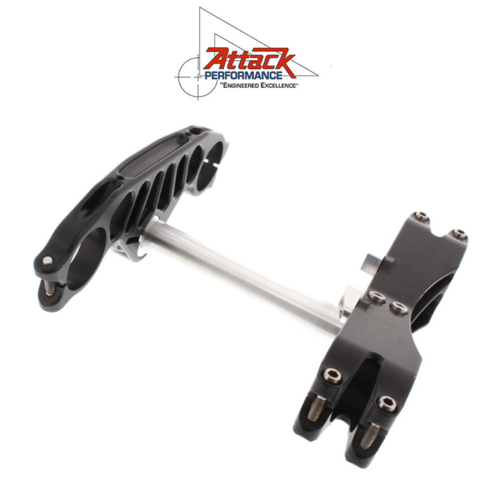 2022-2025年式 ヤマハ ＹＺＦ－Ｒ７用 アタックパフォーマンス製GPトリプルクランプキット(ブラック)　Attack Performance TRIPLE CLAMP KIT, GP, R7 22- BLACK (消費税、送料込み)