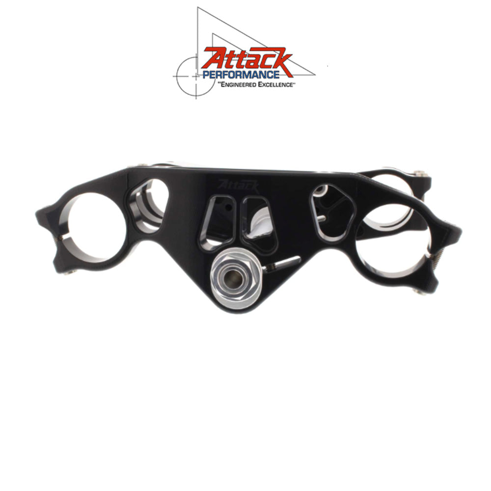 2022-2025年式 ヤマハ ＹＺＦ－Ｒ７用 アタックパフォーマンス製GPトリプルクランプキット(ブラック)　Attack Performance TRIPLE CLAMP KIT, GP, R7 22- BLACK (消費税、送料込み)