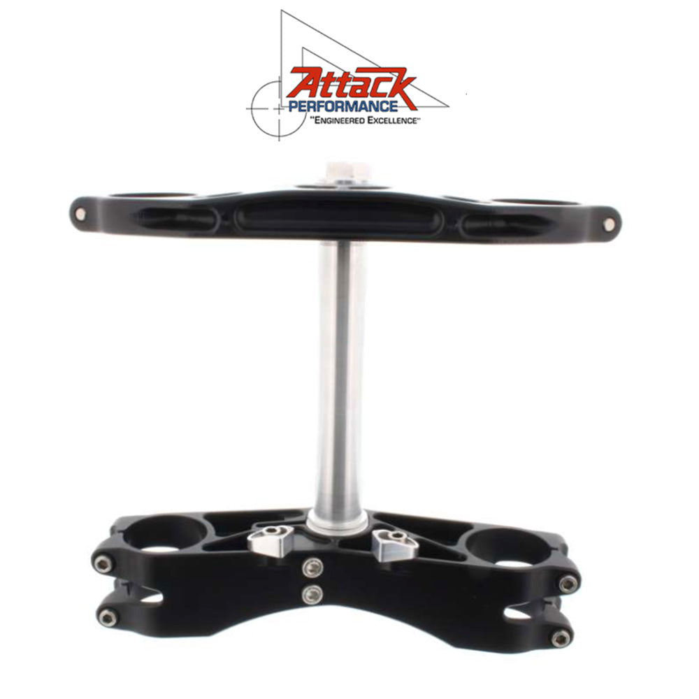 2022-2025年式 ヤマハ ＹＺＦ－Ｒ７用 アタックパフォーマンス製GPトリプルクランプキット(ブラック)　Attack Performance TRIPLE CLAMP KIT, GP, R7 22- BLACK (消費税、送料込み)