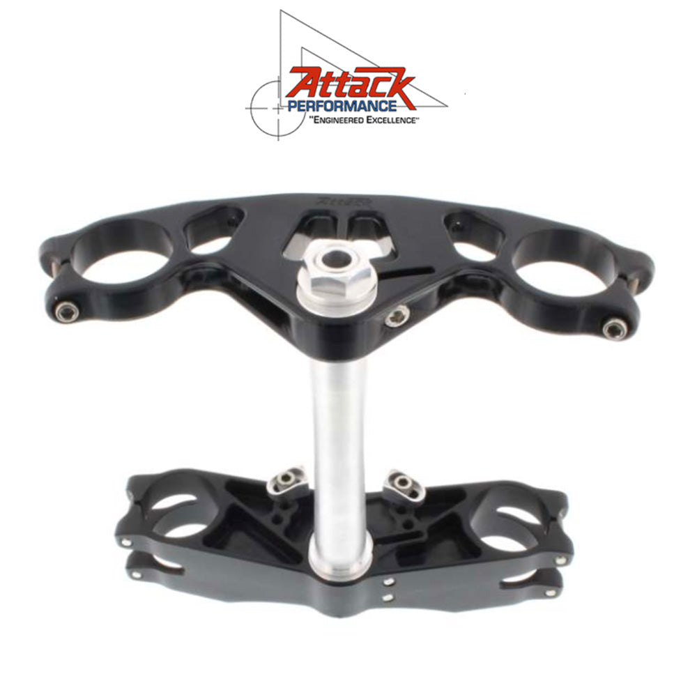 2022-2025年式 ヤマハ ＹＺＦ－Ｒ７用 アタックパフォーマンス製GPトリプルクランプキット(ブラック)　Attack Performance TRIPLE CLAMP KIT, GP, R7 22- BLACK (消費税、送料込み)
