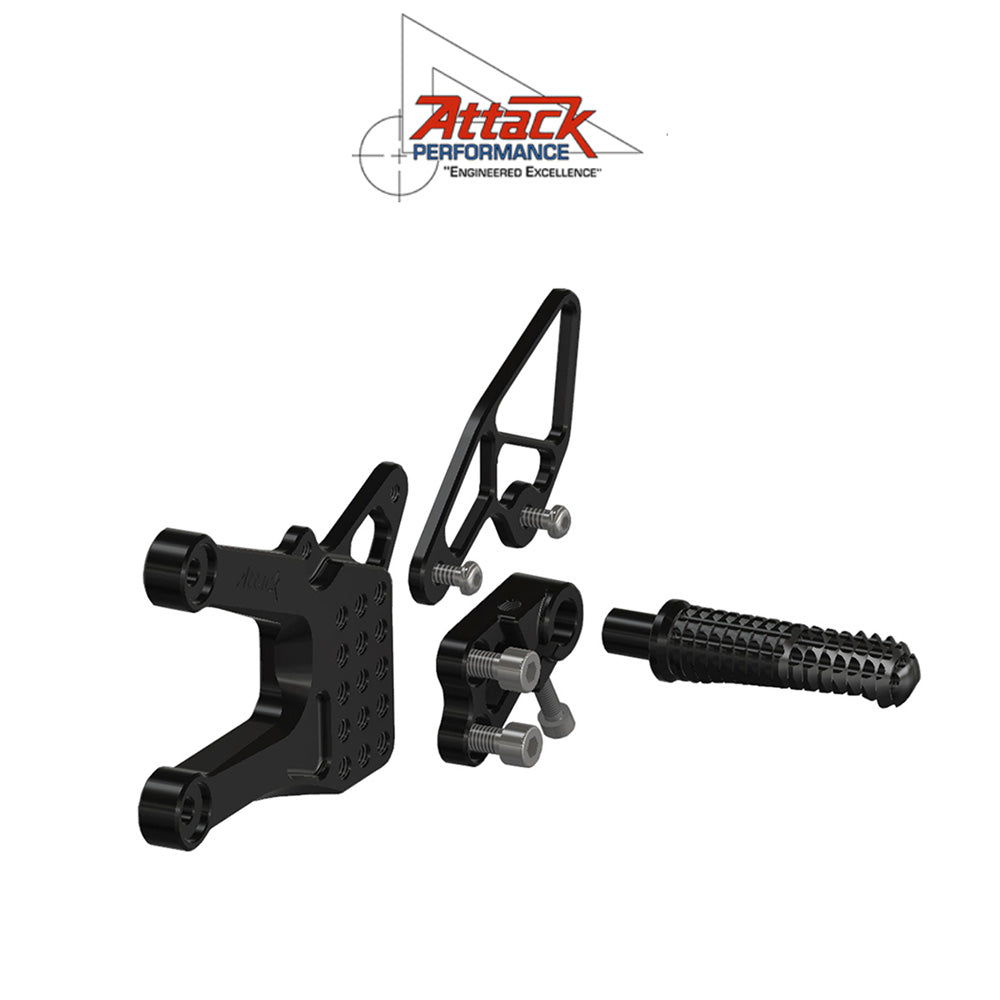 2006-2020年式 ヤマハＹＺＦ－Ｒ６用 アタックパフォーマンス製リアセット(エアロハード)　Attack Performance REAR SET KIT, YAM R6 06- , AERO HARD (消費税、送料込み)  SKU 117110G