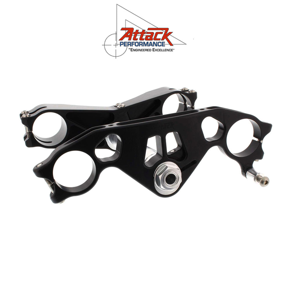 2013-2017年式 カワサキ Ｎｉｎｊａ ＺＸ－６Ｒ用 アタックパフォーマンス製トリプルクランプキット(ブラック)　Attack Performance TRIPLE CLAMP KIT, GP, ZXR636 13- (消費税、送料込み)