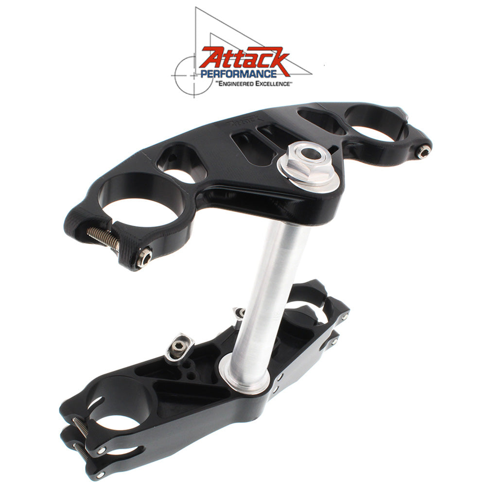 2006-2020年式 ヤマハＹＺＦ－Ｒ６用 アタックパフォーマンス製トリプルクランプキット　Attack Performance TRIPLE CLAMP KIT, GP, YZFR6 17- , BLACK (消費税、送料込み)