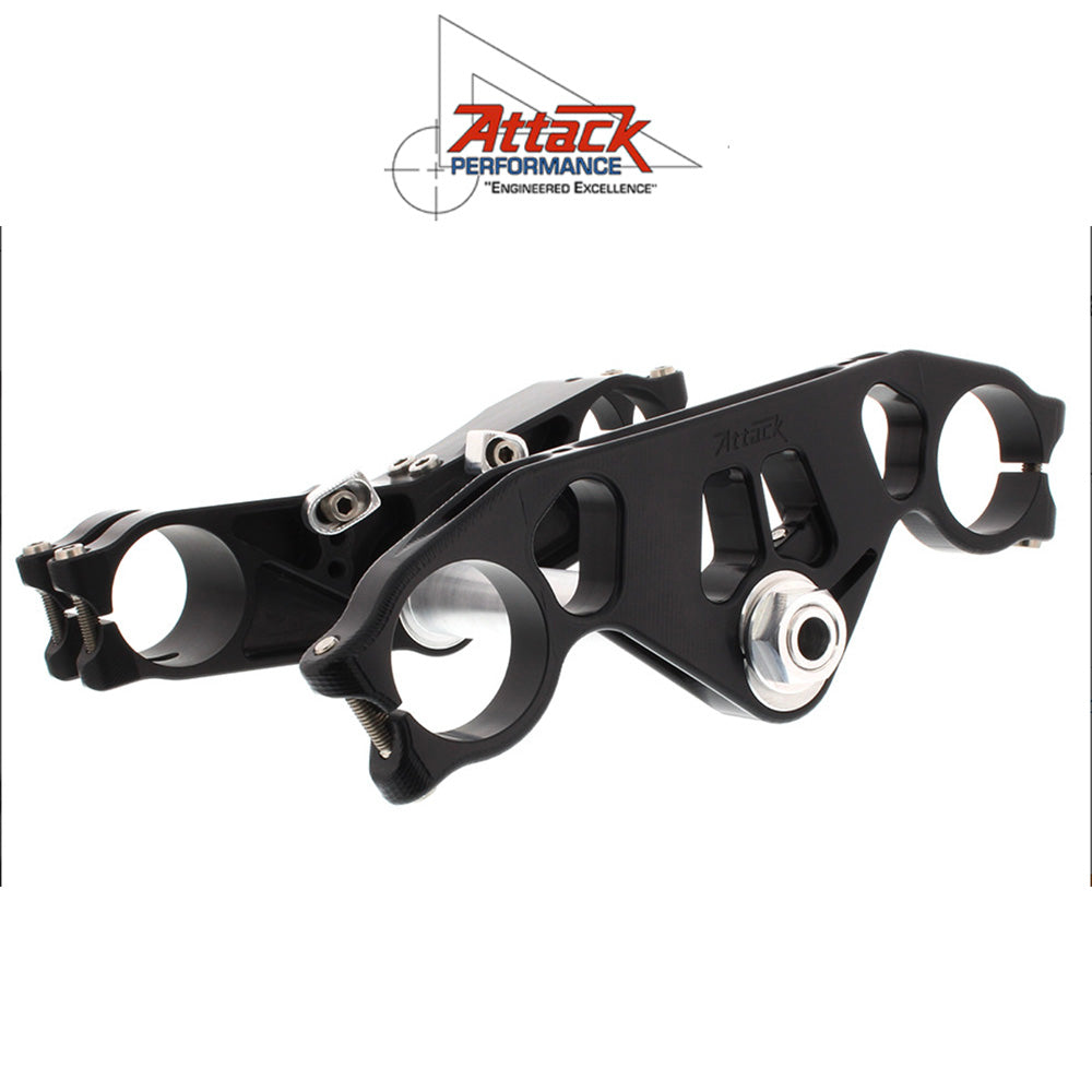 2006-2020年式 ヤマハＹＺＦ－Ｒ６用 アタックパフォーマンス製トリプルクランプキット　Attack Performance TRIPLE CLAMP KIT, GP, YZFR6 17- , BLACK (消費税、送料込み)
