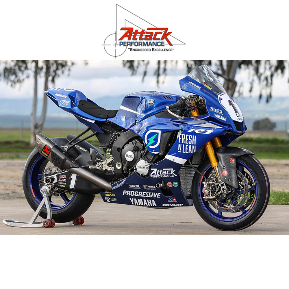 2015-2025年式 ヤマハ ＹＺＦ－Ｒ１用 アタックパフォーマンス製リアセット(ブラック)　Attack Performance REARSET KIT WITH SHIFT LEVER, YZF R1 15- , BLACK (消費税、送料込み)  SKU 121110B