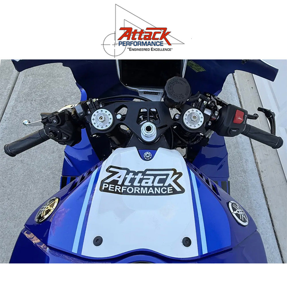 2025年式以降 ヤマハ YZF-R9用 アタックパフォーマンス製ハンドルバーキット 50mm (ブラック)　Attack Performance HANDLE BAR KIT, 50MM, BLACK (消費税、送料込み)