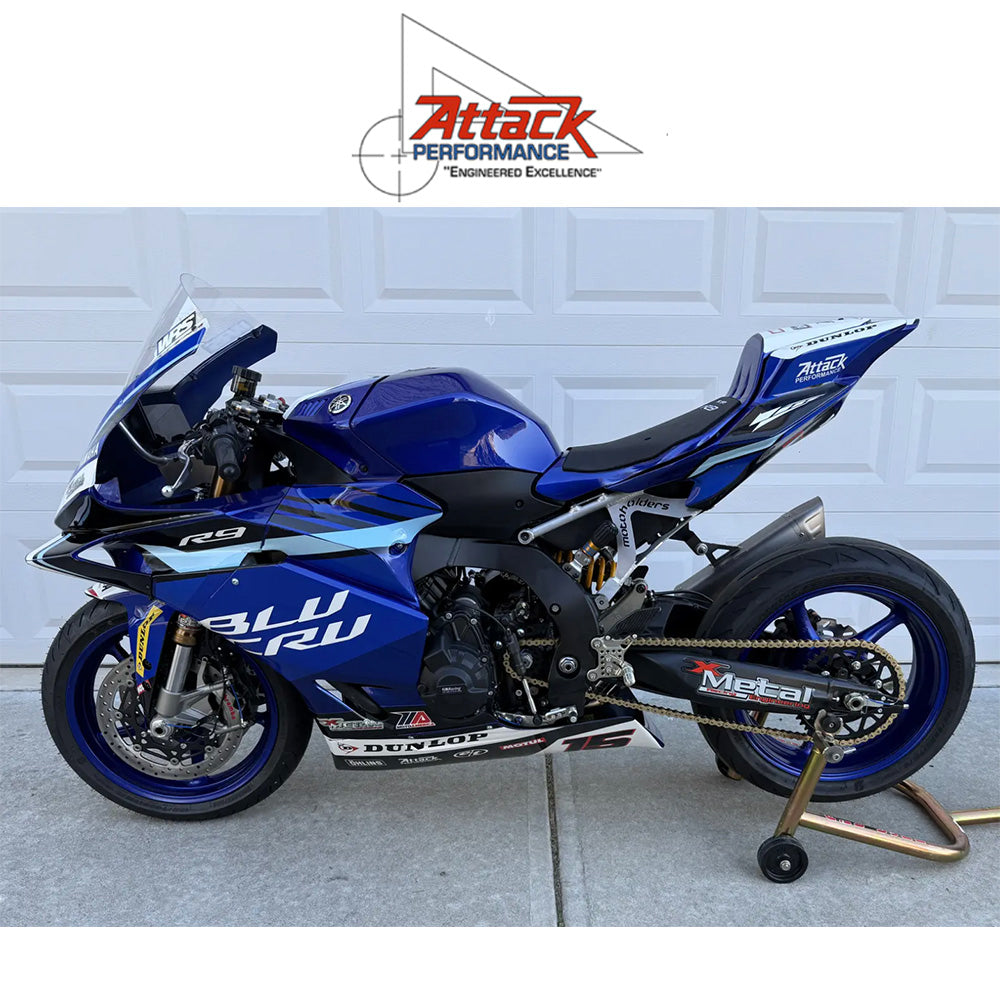 2025年式以降 ヤマハ YZF-R9用 アタックパフォーマンス製リアセット(エアロハード)　Attack Performance REAR SET KIT, YZF R9, AERO HARD (消費税、送料込み)  SKU 125110G