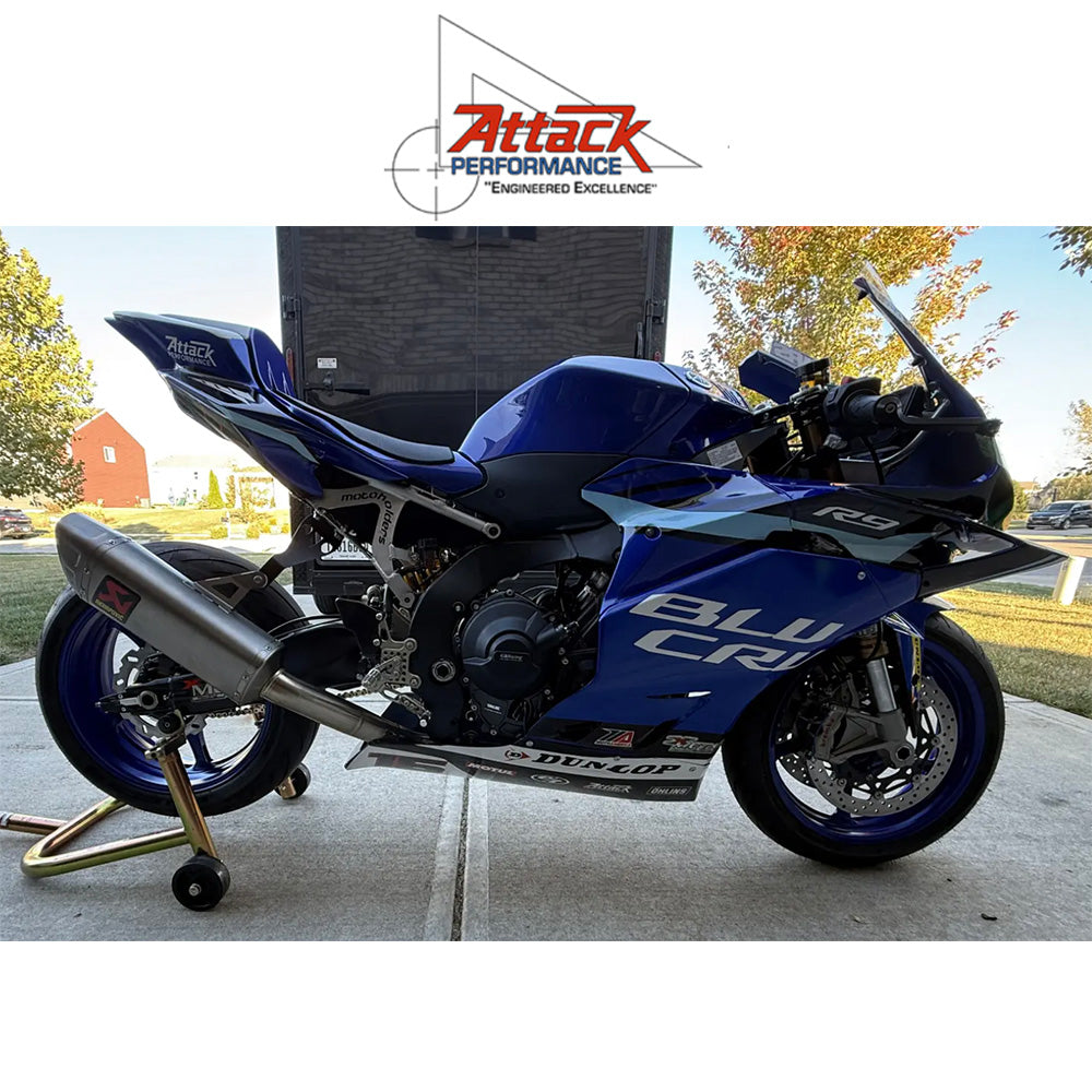 2025年式以降 ヤマハ YZF-R9用 アタックパフォーマンス製リアセット(エアロハード)　Attack Performance REAR SET KIT, YZF R9, AERO HARD (消費税、送料込み)  SKU 125110G