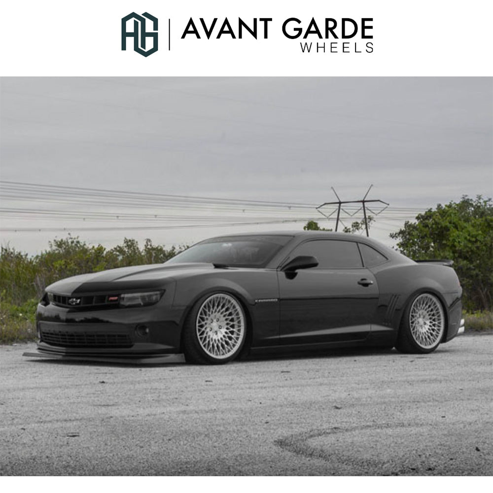 シボレー カマロ(Chevrolet Camaro)用 アバンギャルド M540 20x10J ET 23フロント 20x10.5J ET 40 リア シルバーマシン ホイール４本セット Avant Garde M540 Silver Machine 20x10J Front 20x10.5J Rear for Chevrolet Camaro (送料無料)