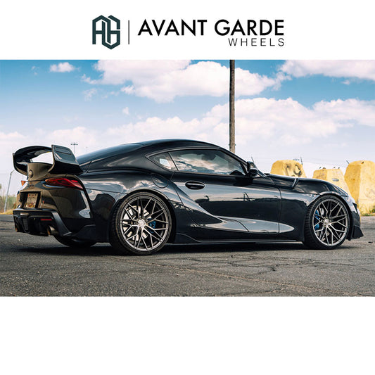 トヨタ スープラ (Toyota GR Supra)用 アバンギャルド M520R ダークメタリック 20x10J ET 30 フロント 20x11J ET 40 リア ホイール４本セット Avant Garde M520R DARK GRAPHITE METALLIC 20x10J Front 20x11J Rear for Toyota GR Supra (送料無料)
