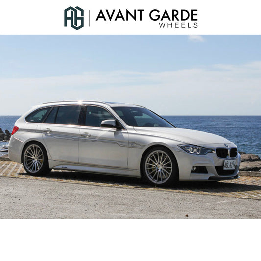 ＢＭＷ ３シリーズ用 アバンギャルド M615 19x8.5J ET 35フロント 19x9.5J ET 45 リア シルバーマシン ホイール４本セット Avant Garde M615 Silver Machine Wheels for BMW 3 Series (送料無料)