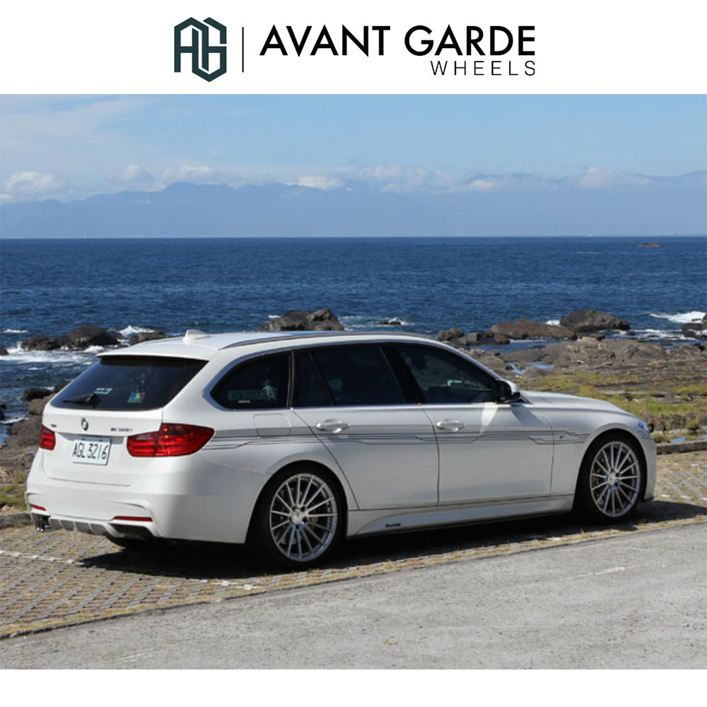 ＢＭＷ ３シリーズ用 アバンギャルド M615 19x8.5J ET 35フロント 19x9.5J ET 45 リア シルバーマシン ホイール４本セット Avant Garde M615 Silver Machine Wheels for BMW 3 Series (送料無料)