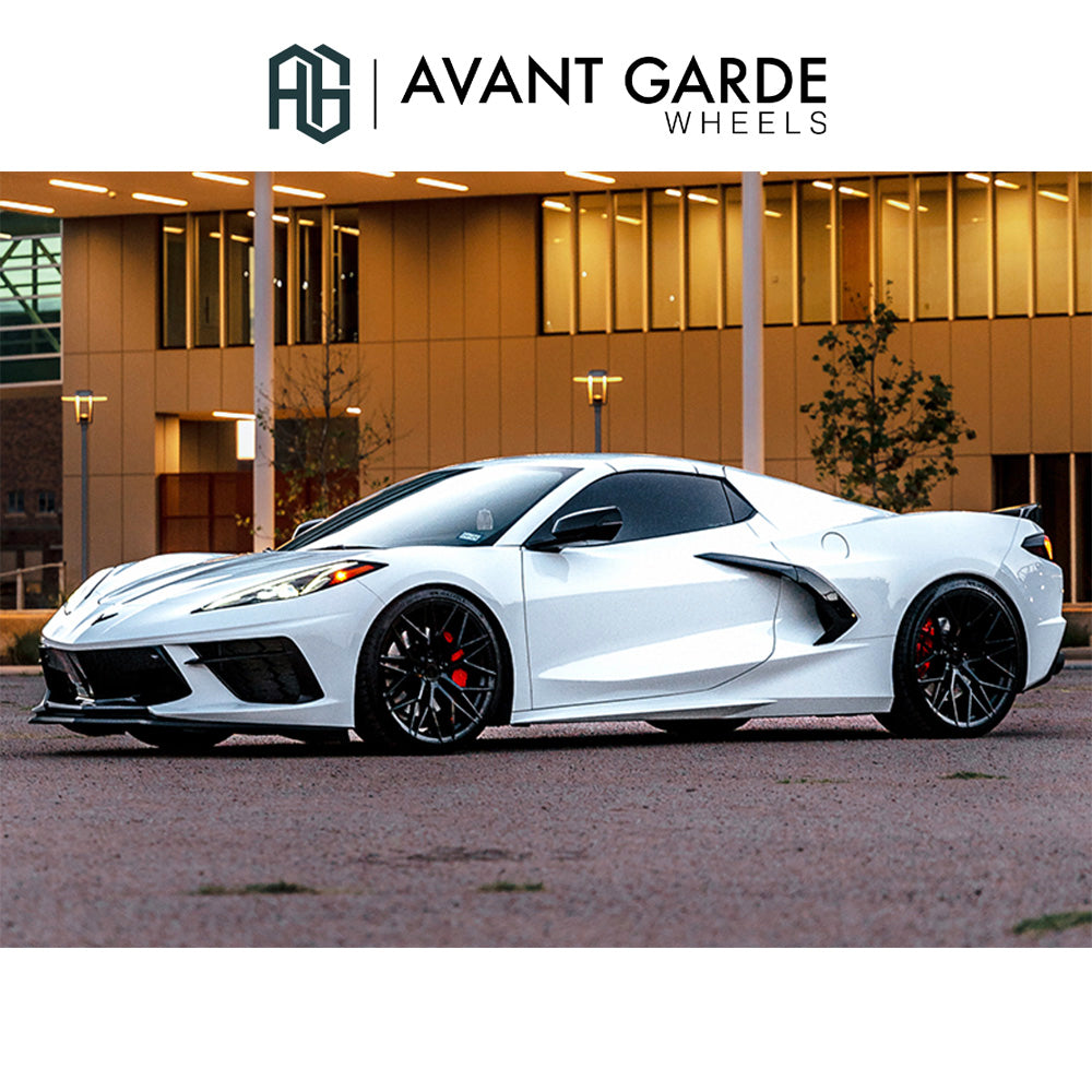 シボレー コルベット C8(Chevrolet Corvette)用 アバンギャルド M520R 20x9J ET 38フロント 21x12J ET 52 リア グロスブラック ホイール４本セット Avant Garde M520R Gloss Black 20x9J Front 21x12J Rear for Chevrolet Corvette C8 (送料無料)