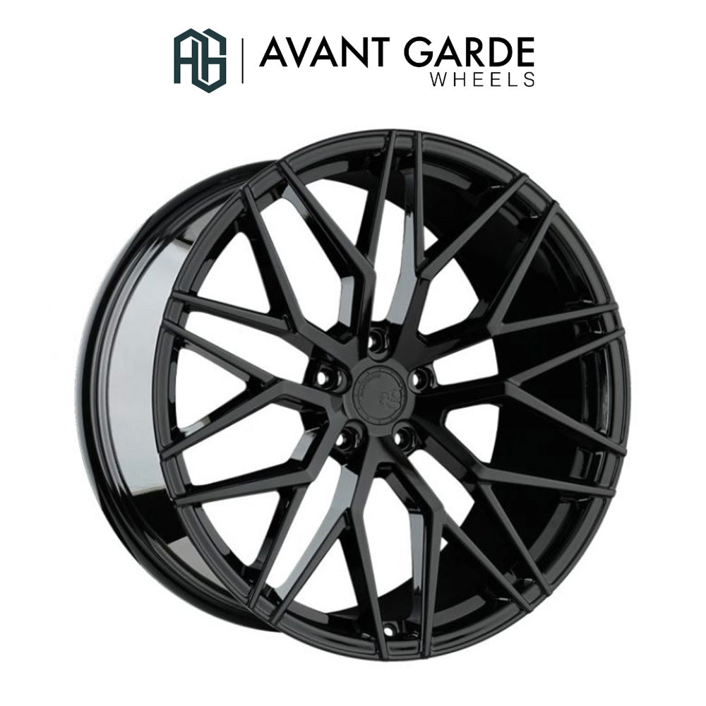 シボレー コルベット用 アバンギャルド M520R グロスブラック 20x9J ET 38フロント 21x12J ET 52 リア ホイール４本セット (消費税、送料込み)