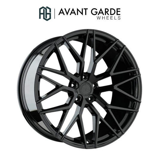シボレー コルベット C8用 アバンギャルド M520R グロスブラック 20x9J ET 38フロント 21x12J ET 52 リア ホイール４本セット (消費税、送料込み)