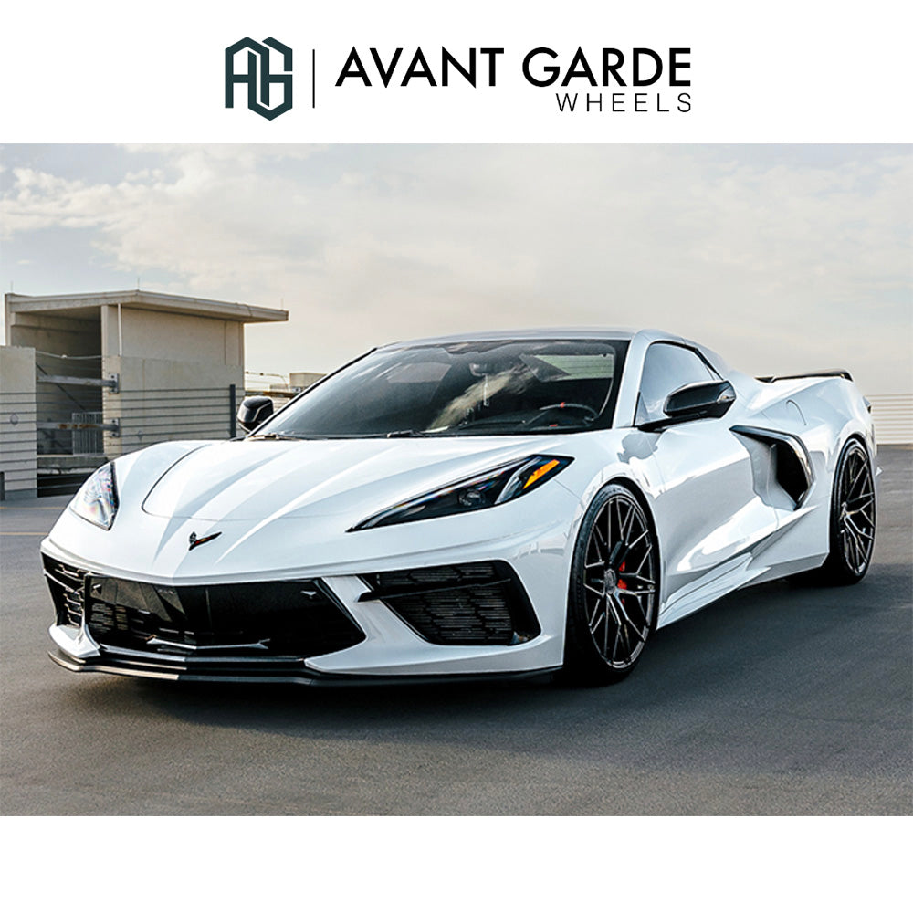 シボレー コルベット C8(Chevrolet Corvette)用 アバンギャルド M520R 20x9J ET 38フロント 21x12J ET 52 リア グロスブラック ホイール４本セット Avant Garde M520R Gloss Black 20x9J Front 21x12J Rear for Chevrolet Corvette C8 (送料無料)