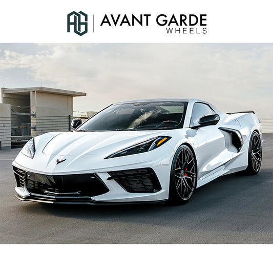 シボレー コルベット C8(Chevrolet Corvette)用 アバンギャルド M520R 20x9J ET 38フロント 21x12J ET 52 リア グロスブラック ホイール４本セット Avant Garde M520R Gloss Black 20x9J Front 21x12J Rear for Chevrolet Corvette C8 (送料無料)
