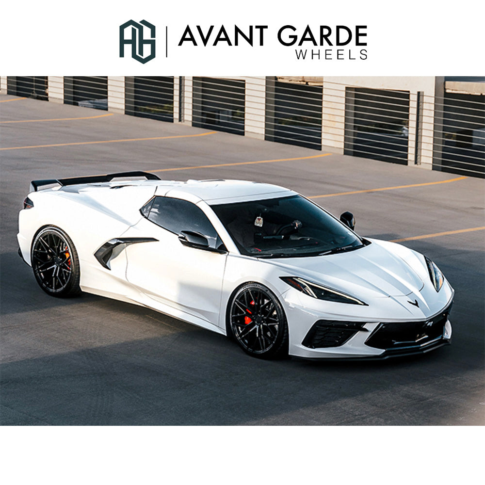 シボレー コルベット C8(Chevrolet Corvette)用 アバンギャルド M520R 20x9J ET 38フロント 21x12J ET 52 リア グロスブラック ホイール４本セット Avant Garde M520R Gloss Black 20x9J Front 21x12J Rear for Chevrolet Corvette C8 (送料無料)