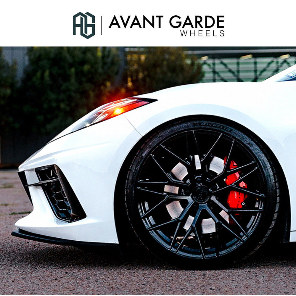 シボレー コルベット C8(Chevrolet Corvette)用 アバンギャルド M520R 20x9J ET 38フロント 21x12J ET 52 リア グロスブラック ホイール４本セット Avant Garde M520R Gloss Black 20x9J Front 21x12J Rear for Chevrolet Corvette C8 (送料無料)