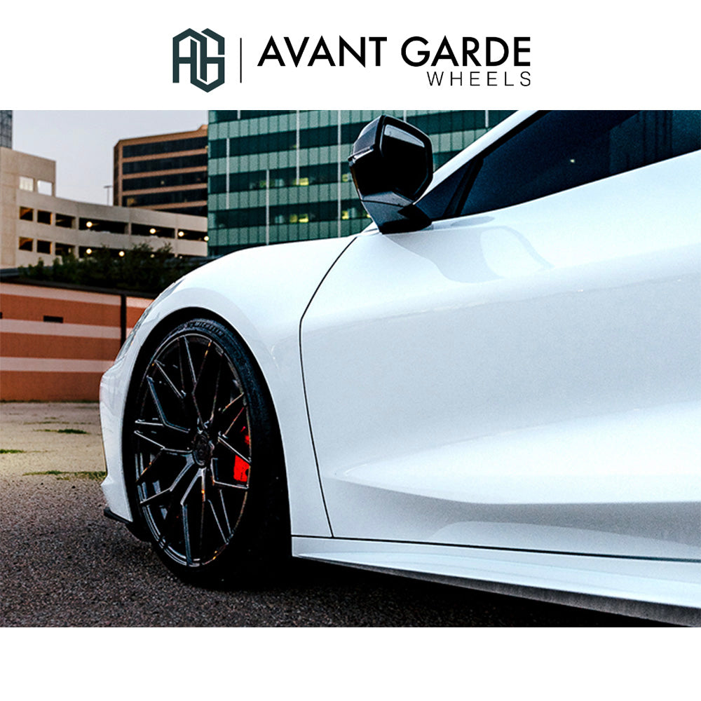 シボレー コルベット C8(Chevrolet Corvette)用 アバンギャルド M520R 20x9J ET 38フロント 21x12J ET 52 リア グロスブラック ホイール４本セット Avant Garde M520R Gloss Black 20x9J Front 21x12J Rear for Chevrolet Corvette C8 (送料無料)