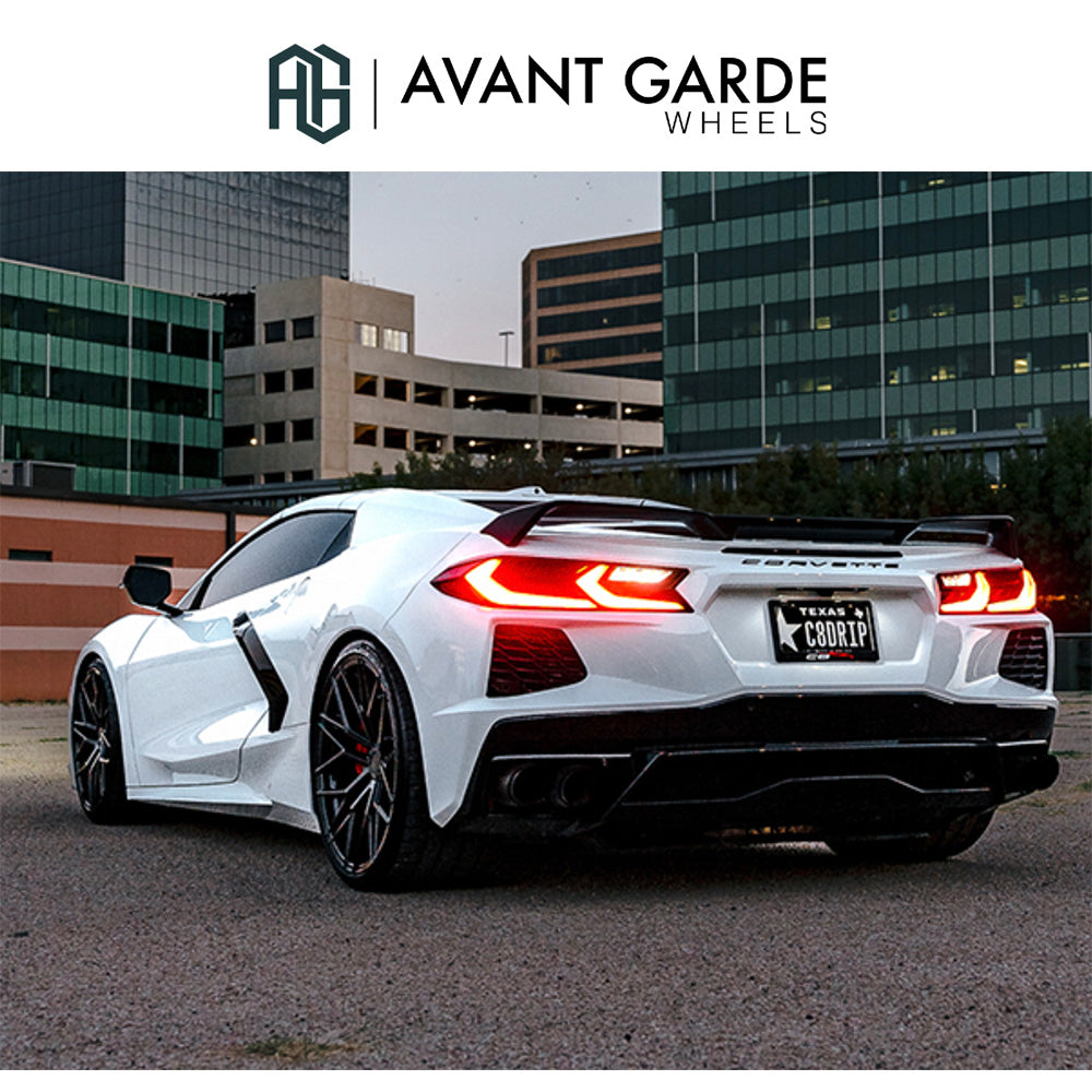 シボレー コルベット C8(Chevrolet Corvette)用 アバンギャルド M520R 20x9J ET 38フロント 21x12J ET 52 リア グロスブラック ホイール４本セット Avant Garde M520R Gloss Black 20x9J Front 21x12J Rear for Chevrolet Corvette C8 (送料無料)