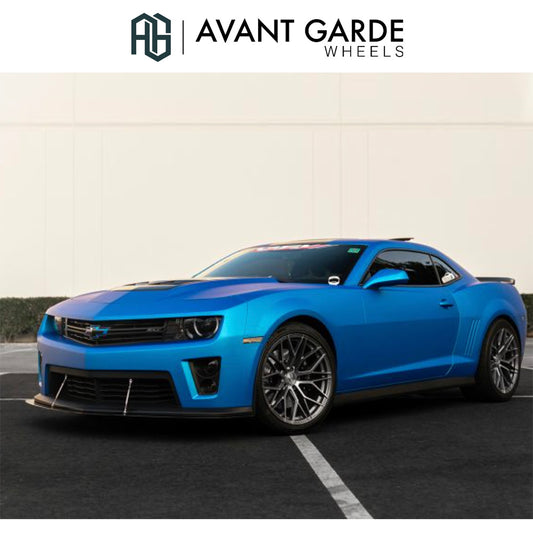 シボレー カマロ(Chevrolet Camaro)用 アバンギャルド M520R 20x10J ET 23フロント 20x11J ET 43 リア ダークグラファイトメタリック ホイール４本セット Avant Garde M520R Dark Graphite Metallic Wheels for Chevrolet Camaro (送料無料)