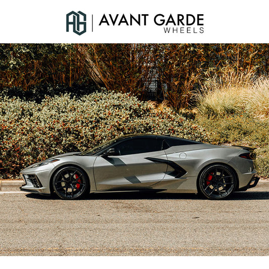 シボレー コルベット C8(Chevrolet Corvette)用 アバンギャルド M580R 20x9J ET 38フロント 21x12J ET 52 リア グロスブラック ホイール４本セット Avant Garde M580R Gloss Black 20x9J Front 21x12J Rear for Chevrolet Corvette C8 (消費税、送料込み)