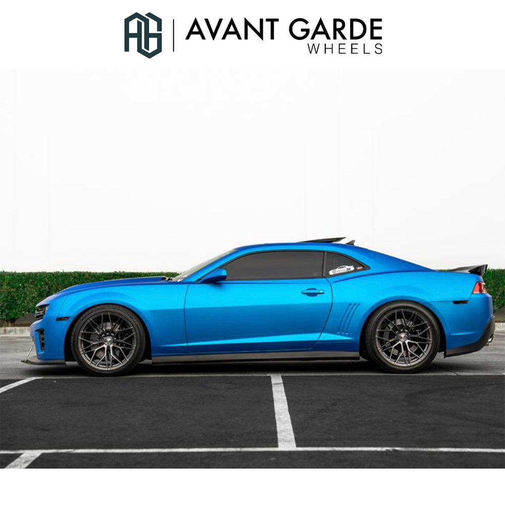 シボレー カマロ(Chevrolet Camaro)用 アバンギャルド M520R 20x10J ET 23フロント 20x11J ET 43 リア ダークグラファイトメタリック ホイール４本セット Avant Garde M520R Dark Graphite Metallic Wheels for Chevrolet Camaro (送料無料)