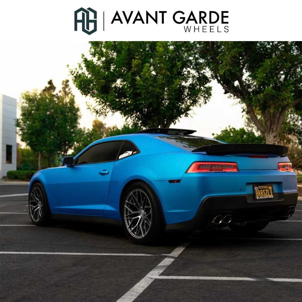 シボレー カマロ(Chevrolet Camaro)用 アバンギャルド M520R 20x10J ET 23フロント 20x11J ET 43 リア ダークグラファイトメタリック ホイール４本セット Avant Garde M520R Dark Graphite Metallic Wheels for Chevrolet Camaro (送料無料)