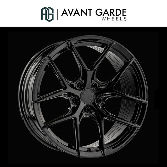 シボレー コルベット用 アバンギャルド M580R 20x9J ET 38フロント 21x12J ET 52 リア グロスブラック ホイール４本セット (消費税、送料込み)