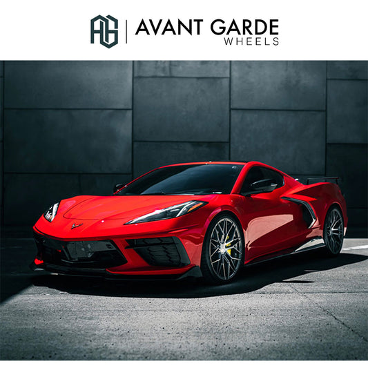 シボレー コルベット C8(Chevrolet Corvette)用 アバンギャルド M520R 19x8.5J フロント 20x11J リア ダークグラファイトメタリック ホイール４本セット Avant Garde M520R Dark Graphite Metallic 19x8.5J Front 20x11J Rear for Chevrolet Corvette C8 (送料無料)