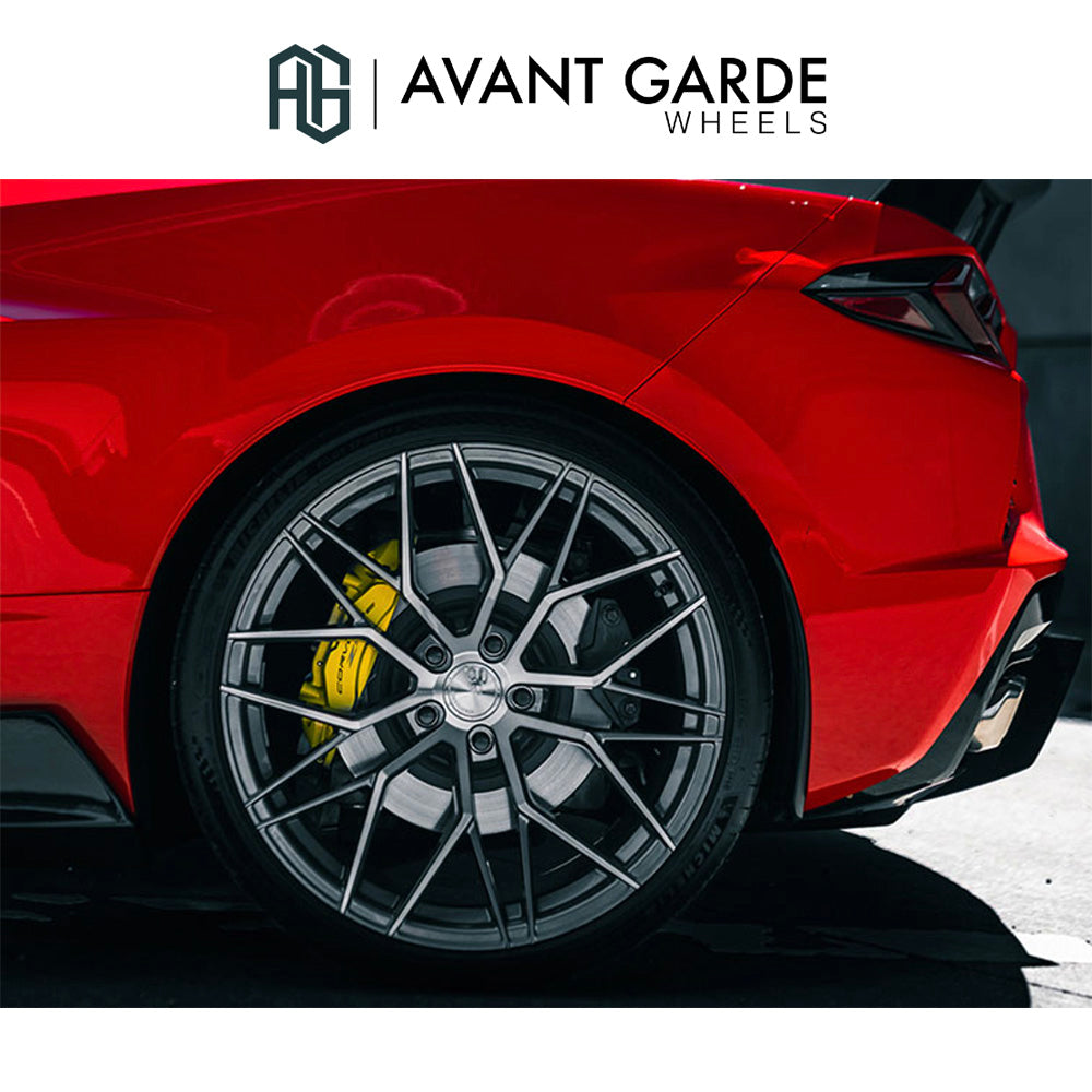 シボレー コルベット C8(Chevrolet Corvette)用 アバンギャルド M520R 19x8.5J フロント 20x11J リア ダークグラファイトメタリック ホイール４本セット Avant Garde M520R Dark Graphite Metallic 19x8.5J Front 20x11J Rear for Chevrolet Corvette C8 (送料無料)