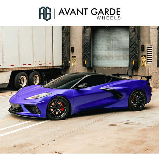 シボレー コルベット C8(Chevrolet Corvette)用 アバンギャルド M580R 19x8.5J フロント 20x11J リア グロスブラック ホイール４本セット Avant Garde M580R Gloss Black 19x8.5J Front 20x11J Rear for Chevrolet Corvette C8  (消費税、送料込み)
