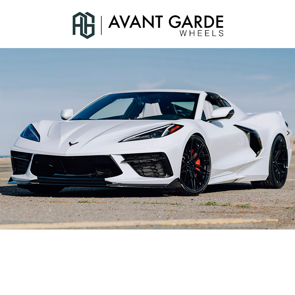 シボレー コルベット C8(Chevrolet Corvette)用 アバンギャルド M520R 20x9J ET 38フロント 21x12J ET 52 リア グロスブラック ホイール４本セット Avant Garde M520R Gloss Black 20x9J Front 21x12J Rear for Chevrolet Corvette C8 (送料無料)