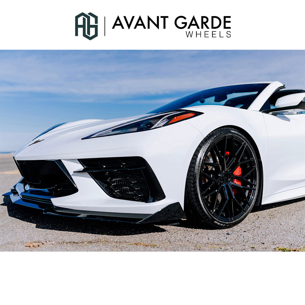 シボレー コルベット C8(Chevrolet Corvette)用 アバンギャルド M520R 20x9J ET 38フロント 21x12J ET 52 リア グロスブラック ホイール４本セット Avant Garde M520R Gloss Black 20x9J Front 21x12J Rear for Chevrolet Corvette C8 (送料無料)