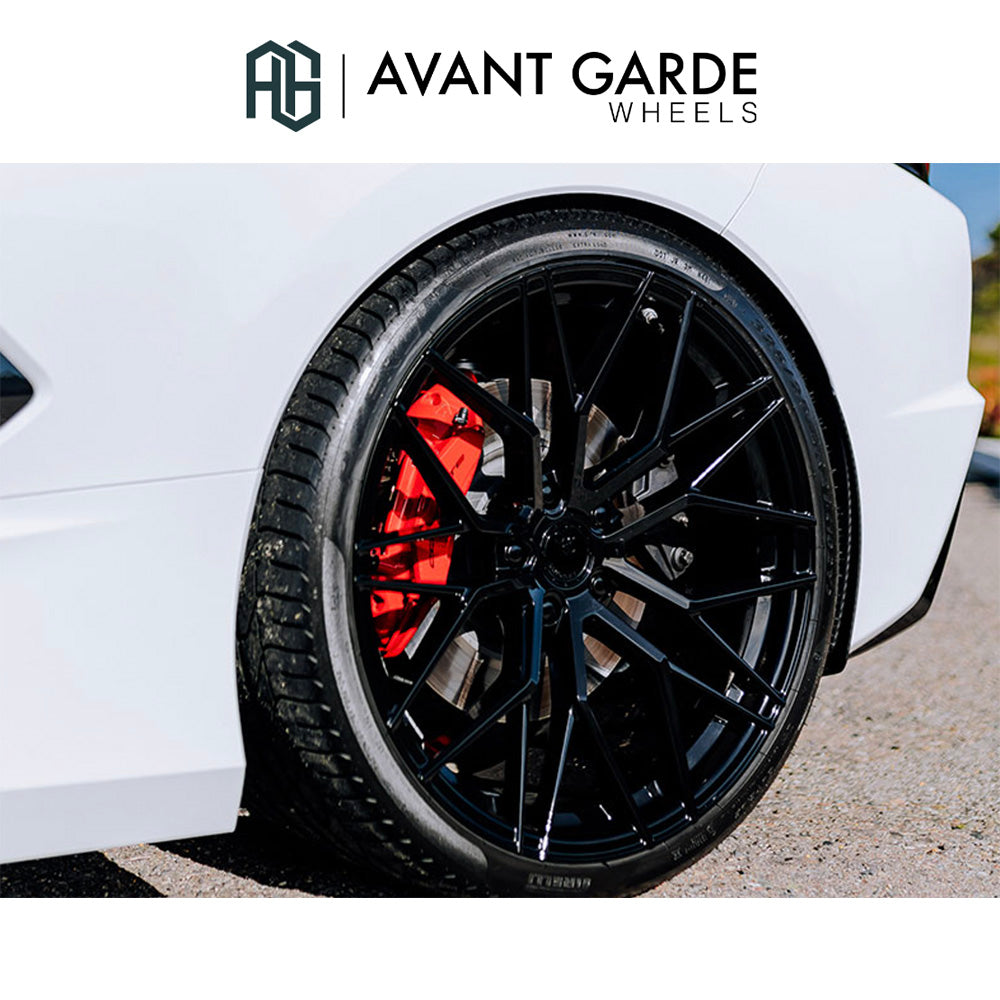 シボレー コルベット C8(Chevrolet Corvette)用 アバンギャルド M520R 20x9J ET 38フロント 21x12J ET 52 リア グロスブラック ホイール４本セット Avant Garde M520R Gloss Black 20x9J Front 21x12J Rear for Chevrolet Corvette C8 (送料無料)
