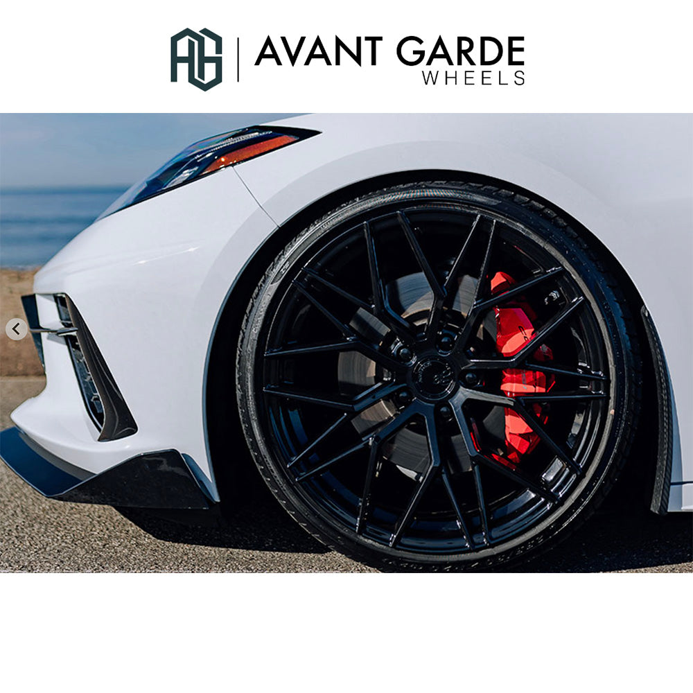 シボレー コルベット C8(Chevrolet Corvette)用 アバンギャルド M520R 20x9J ET 38フロント 21x12J ET 52 リア グロスブラック ホイール４本セット Avant Garde M520R Gloss Black 20x9J Front 21x12J Rear for Chevrolet Corvette C8 (送料無料)