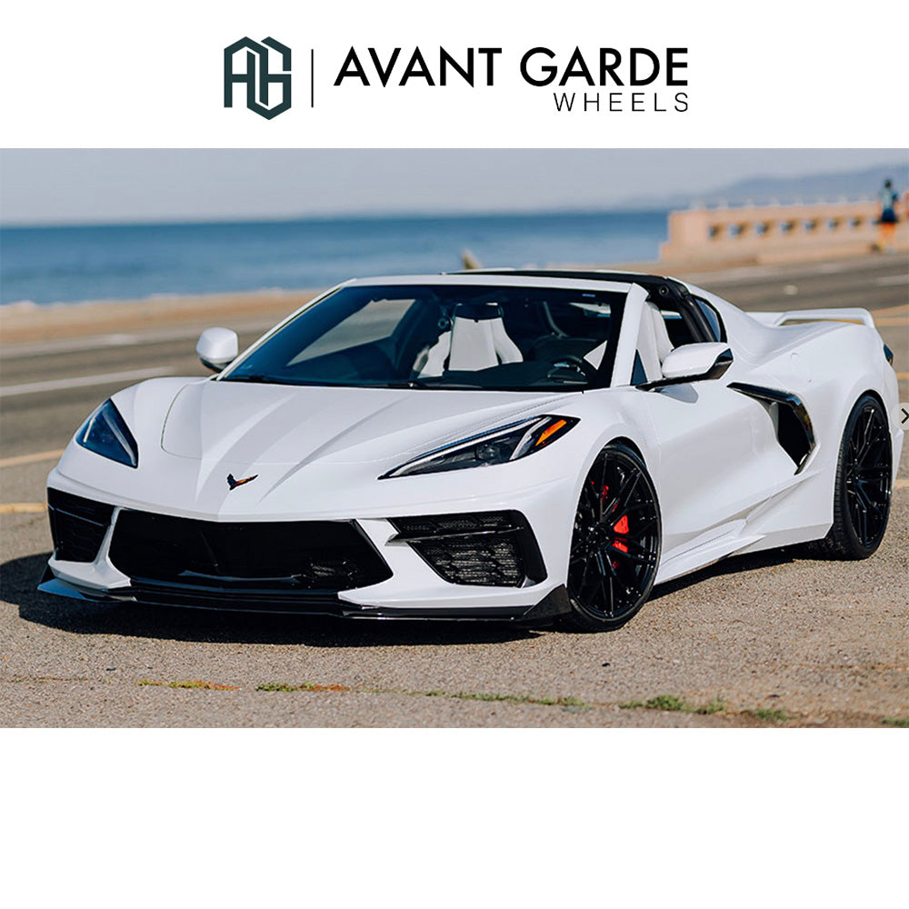 シボレー コルベット C8(Chevrolet Corvette)用 アバンギャルド M520R 20x9J ET 38フロント 21x12J ET 52 リア グロスブラック ホイール４本セット Avant Garde M520R Gloss Black 20x9J Front 21x12J Rear for Chevrolet Corvette C8 (送料無料)