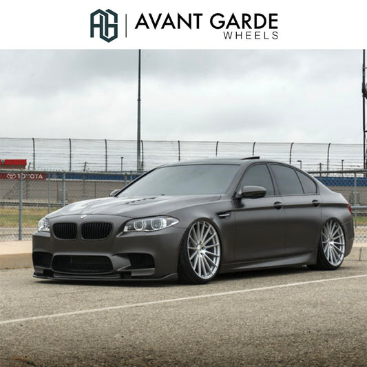 ＢＭＷ Ｍ５用 アバンギャルド M615 22x9J ET 18フロント 22x10.5J ET 25 リア シルバーマシン ホイール４本セット Avant Garde M615 Silver Machine Wheels for BMW M5 (送料無料)