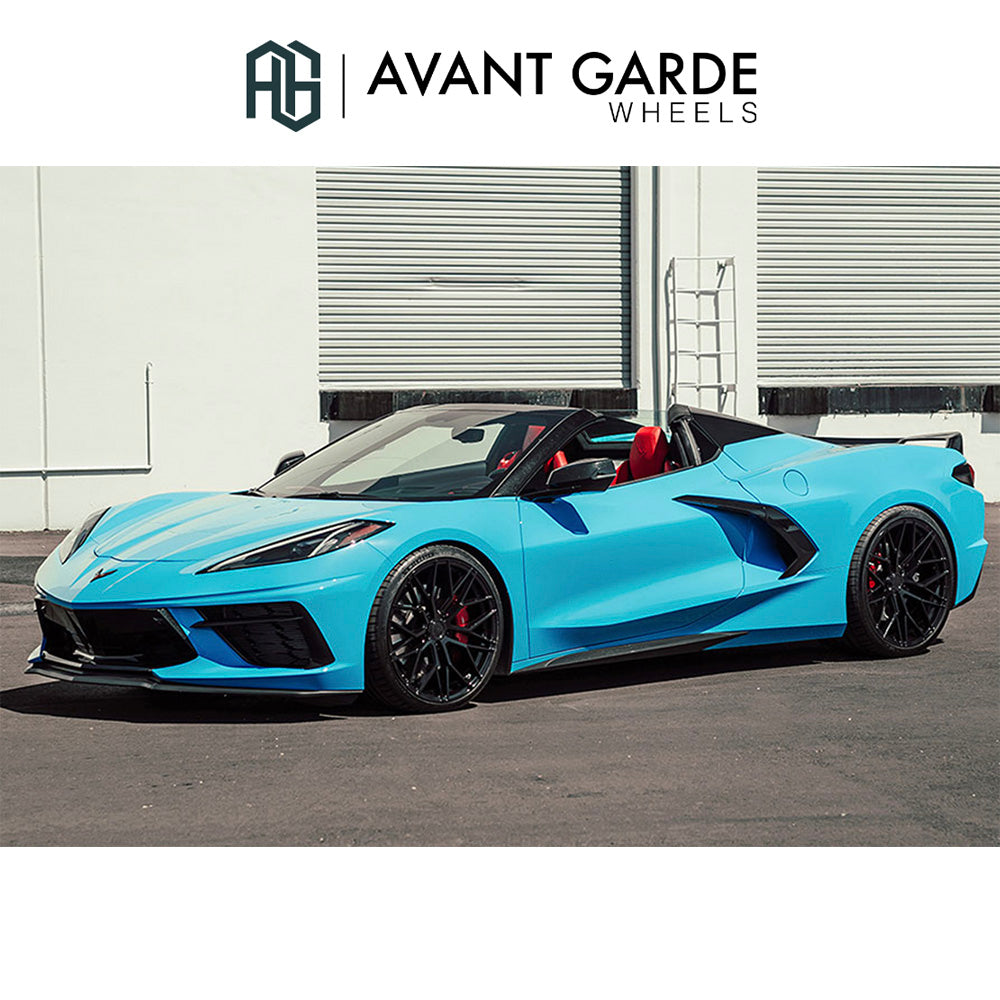 シボレー コルベット C8(Chevrolet Corvette)用 アバンギャルド M520R 19x8.5J フロント 20x11J リア グロスブラック ホイール４本セット Avant Garde M520R Gloss Black 19x8.5J Front 20x11J Rear for Chevrolet Corvette C8 (送料無料)
