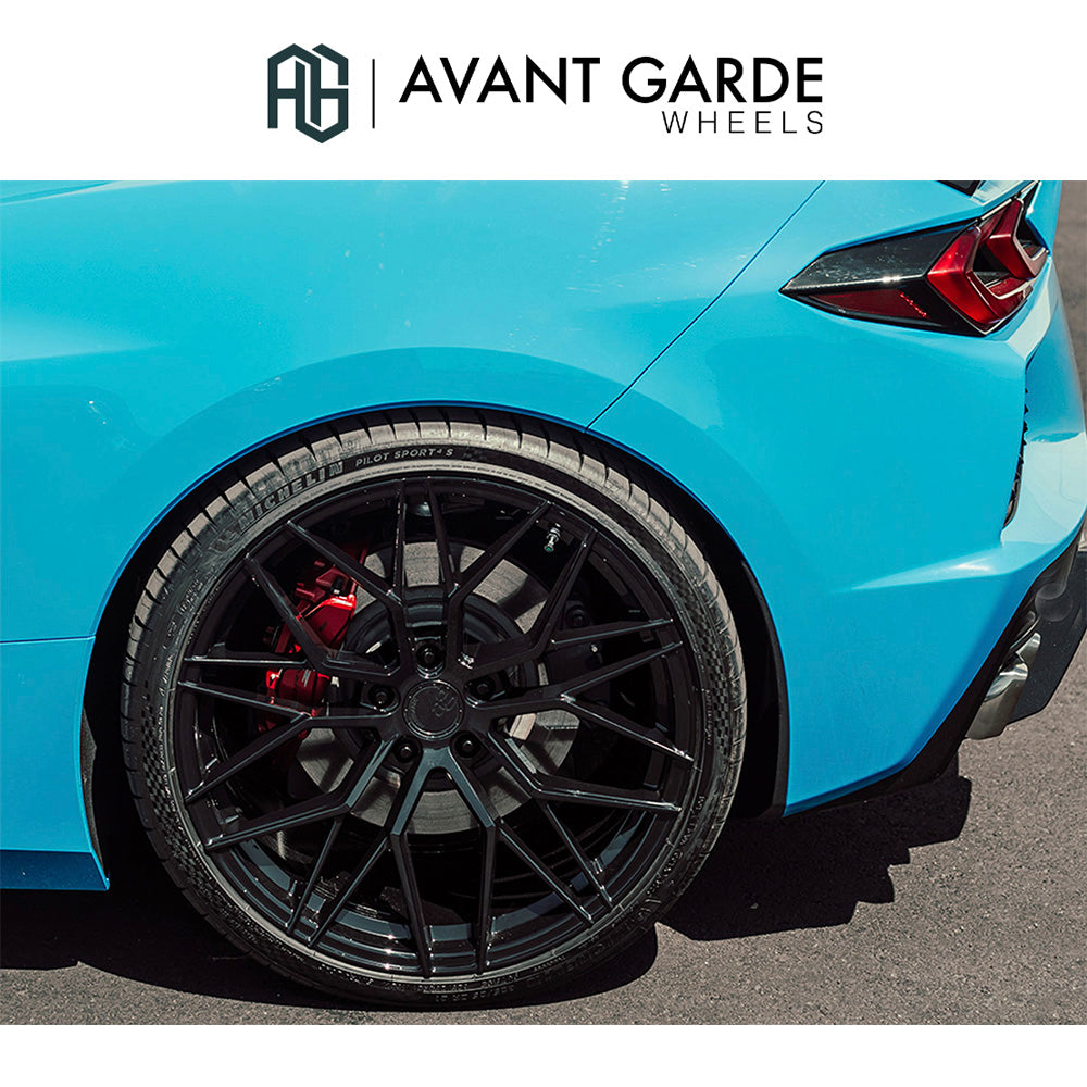 シボレー コルベット C8(Chevrolet Corvette)用 アバンギャルド M520R 19x8.5J フロント 20x11J リア グロスブラック ホイール４本セット Avant Garde M520R Gloss Black 19x8.5J Front 20x11J Rear for Chevrolet Corvette C8 (送料無料)