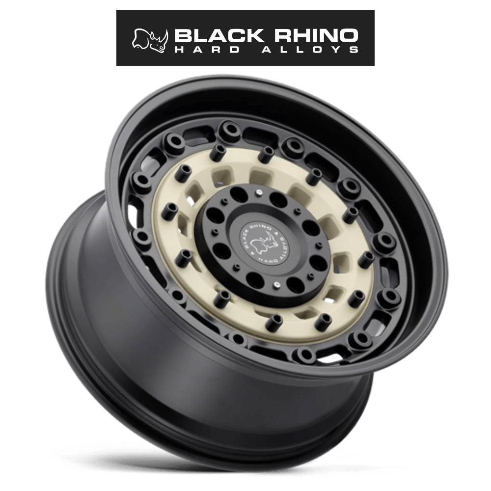 ジープ　グランドチェロキー　リミテッド (Jeep Grand Cherokee Limited)用ブラックライノ アーセナル 18x8J サンド/ブラックホイール４本セット BRARS 18X8 5X4.5/5.0 D-SAND-BLK 30MM (送料無料)