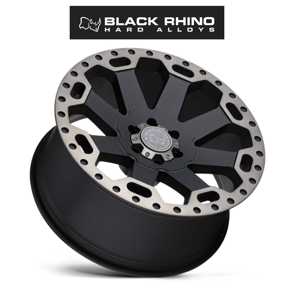 ジープ　グランドチェロキー　リミテッド (Jeep Grand Cherokee Limited)用ブラックライノ ワーロード 18x8.5J マットブラックホイール４本セット BRWAR 18X8 5X5.0 M-BLK-MCH-DDTLP 30MM (送料無料)