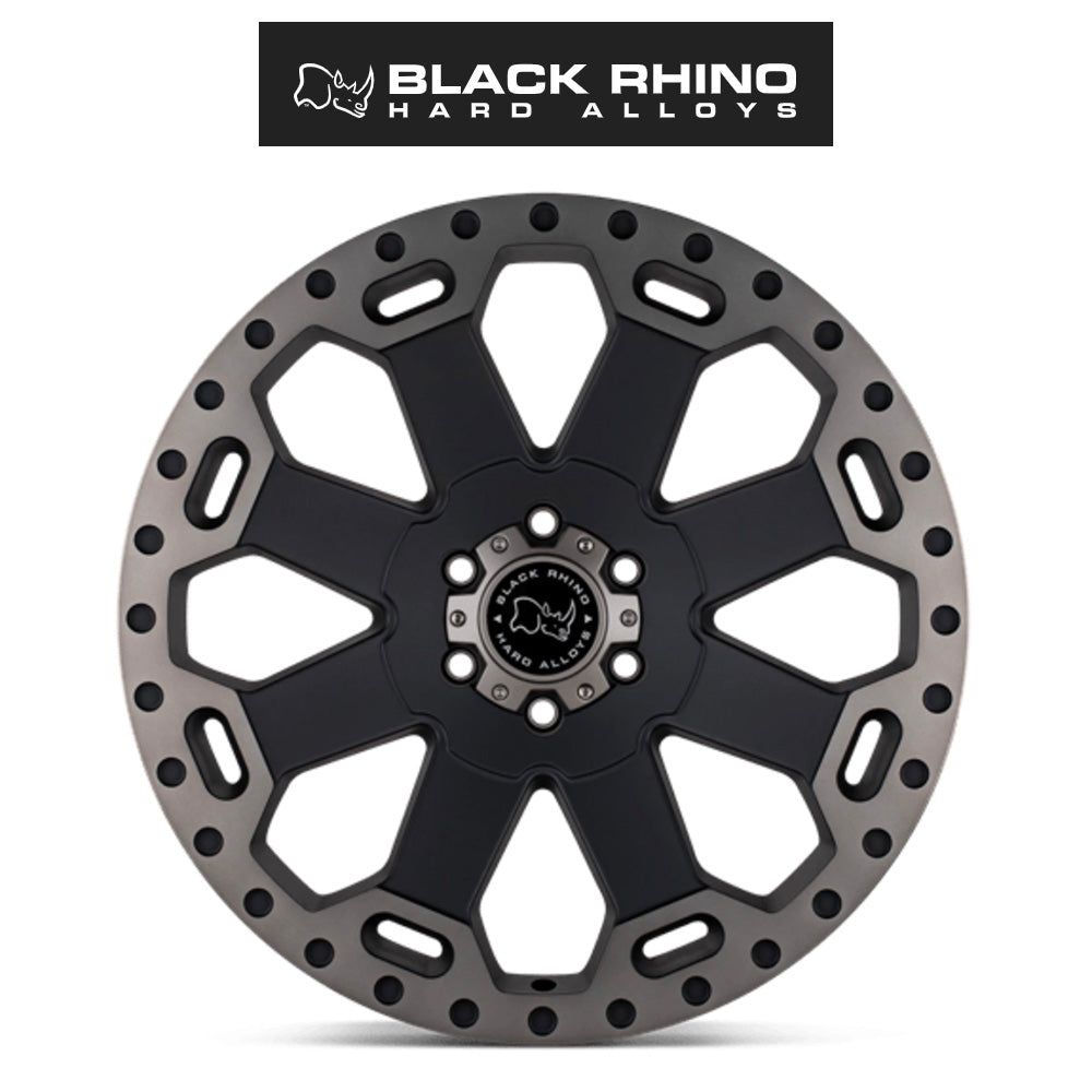 ジープ　グランドチェロキー　リミテッド (Jeep Grand Cherokee Limited)用ブラックライノ ワーロード 18x8.5J マットブラックホイール４本セット BRWAR 18X8 5X5.0 M-BLK-MCH-DDTLP 30MM (送料無料)