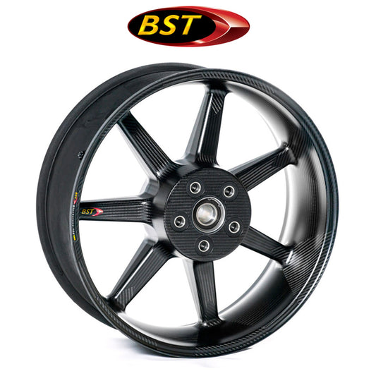 ２０１４年から２０２１年式モデル ＢＭＷＳ１０００Ｒ用 BST セブンテック 17 x 6.0J カーボンファイバーリアホイール１本　BST 7 TEK 17 x 6.0 Rear Wheel - BMW S1000RR (10-19), S1000R (14-21), and HP4 (12-15) (送料無料)