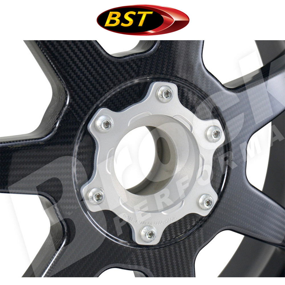 ２０１８年から２０２４年式モデル ドゥカティ パニガーレＶ４用 BST セブンテック 17 x 6.0J カーボンファイバー製リアホイール１本　BST 7 TEK 17 x 6.0 Rear Wheel - Ducati 1098/R/S / 1199 / 1299 / 1299Rfe / Panigale V4 (18-24) and V2 / Streetfighter V4 and V2 / 1198 (2007-12) / SuperSport 939 (送料無料)